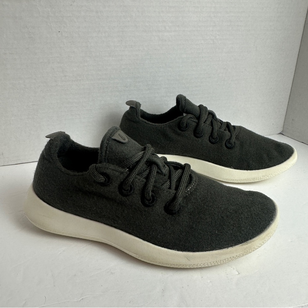allbirds Women's Merino Wool Runners Sneakers in Jackalberry Dark Green Womens 7 - Picture 5 of 12